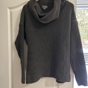 Barefoot Dreams Charcoal Cowl Neck Sweater